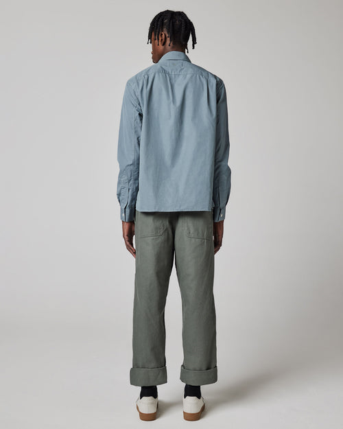 MHL OVERALL COMPACT SHIRT / DUSTY BLUE