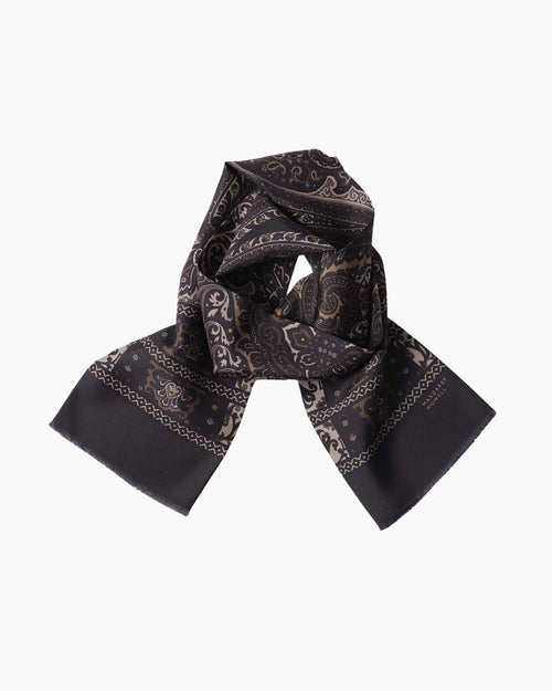 PAISLEY SCARF / INDIGO / TURMERIC