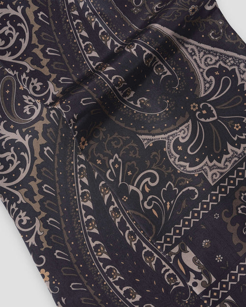 PAISLEY SCARF / INDIGO / TURMERIC