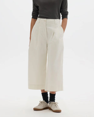 MHL PLEATED CULOTTES / CHALK