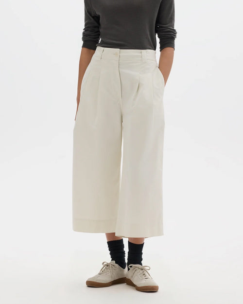 MHL PLEATED CULOTTES / CHALK