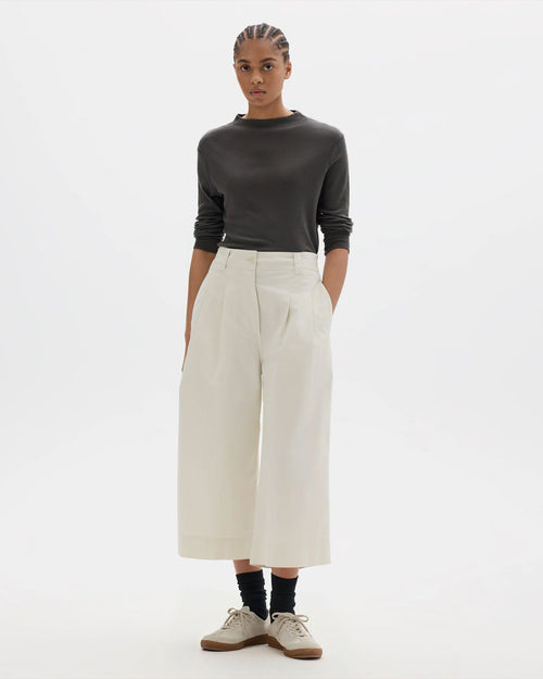MHL PLEATED CULOTTES / CHALK