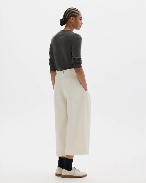 MHL PLEATED CULOTTES / CHALK