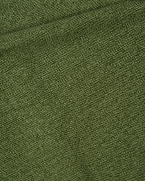 SMALL CREW NECK CARDIGAN / WHEATGRASS