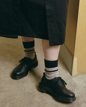 1461 MHL x DR. MARTENS / BLACK GRAINED OILED