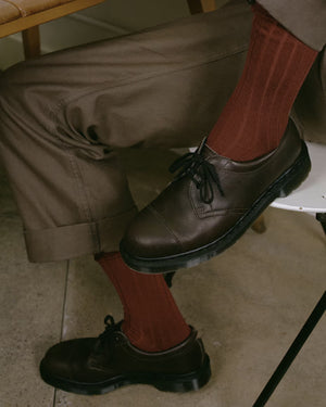 1461 MHL x DR. MARTENS / DARK BROWN GRAINED OILED
