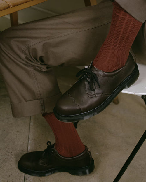 1461 MHL x DR. MARTENS / DARK BROWN GRAINED OILED