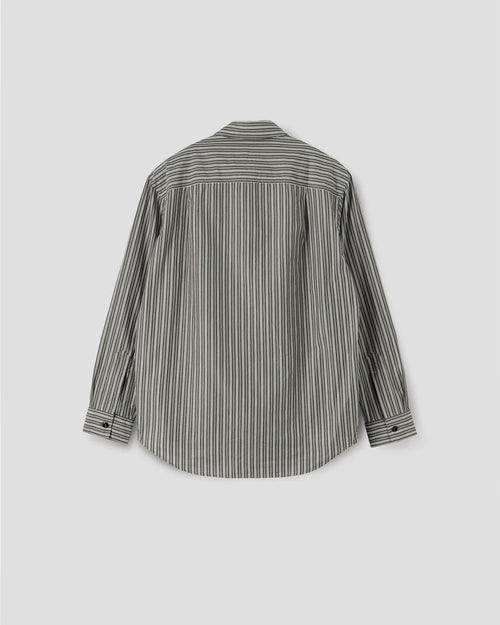 MHL BASIC SHIRT / FOREST STRIPE