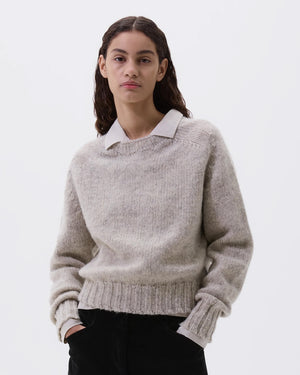 MHL SEAMLESS CREW NECK / NATURAL