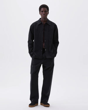 MHL CHORE COTTON SHIRT / BLACK