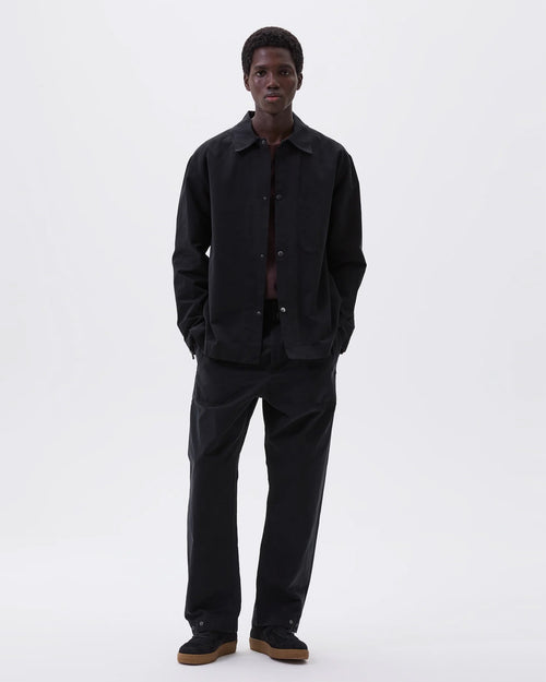 MHL CHORE COTTON SHIRT / BLACK