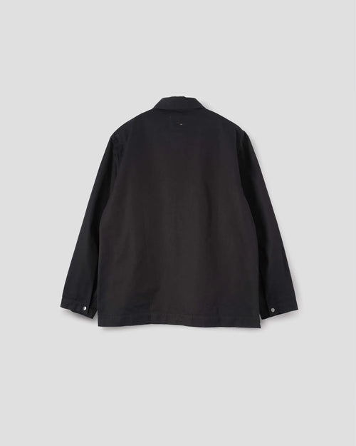 MHL CHORE COTTON SHIRT / BLACK
