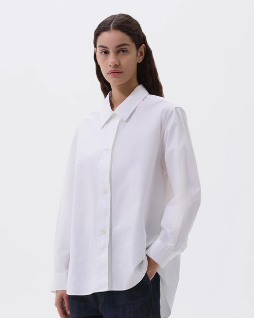 MHL LONGLINE SHIRT / WHITE