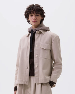 MHL SINGLE POCKET OVERSHIRT / BONE