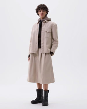 MHL SINGLE POCKET OVERSHIRT / BONE