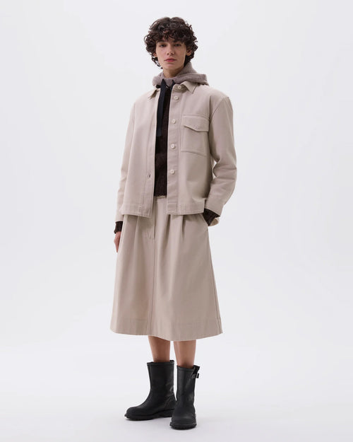 MHL SINGLE POCKET OVERSHIRT / BONE