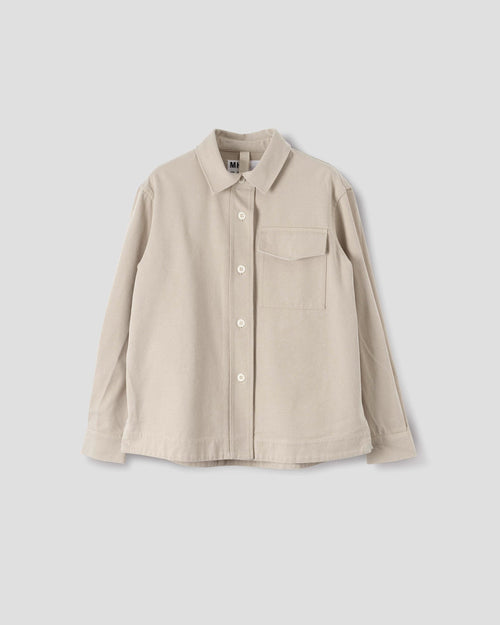 MHL SINGLE POCKET OVERSHIRT / BONE