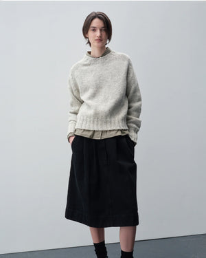 MHL SEAMLESS CREW NECK / NATURAL