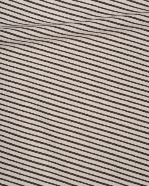 MHL BOXY POLO / BROWN / WHITE