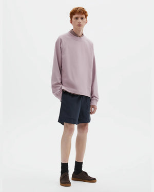MHL MOCK NECK T-SHIRT / HEATHER
