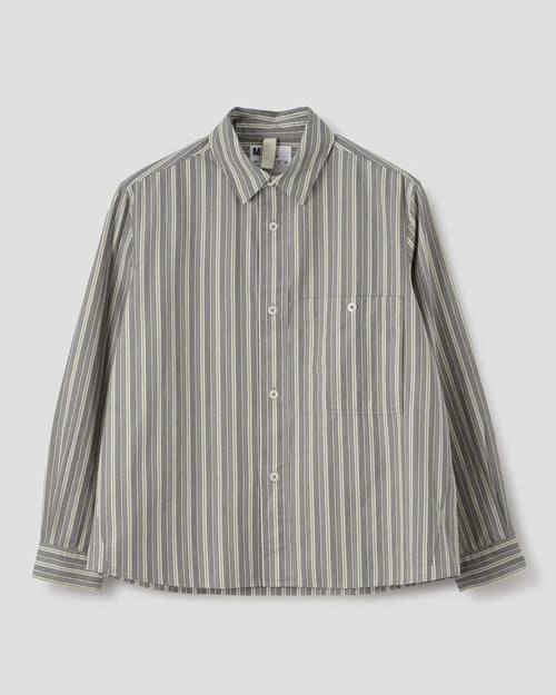 MHL OVERALL SHIRT / OFF WHITE / GREY / ZEST