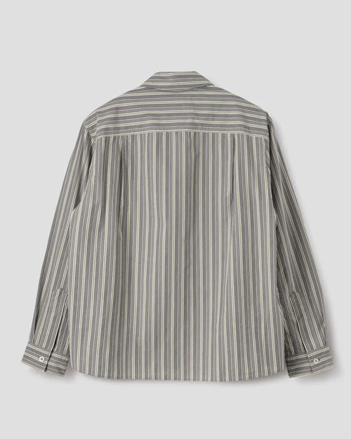 MHL OVERALL SHIRT / OFF WHITE / GREY / ZEST