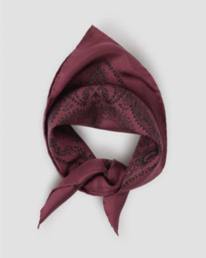 PAISLEY BANDANA / RASPBERRY / BLACK