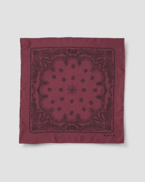PAISLEY BANDANA / RASPBERRY / BLACK