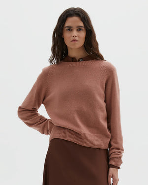 SHORT CLASSIC CREW NECK / ROSE