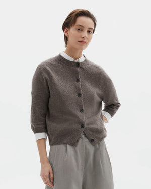 SHORT SLEEVE CARDIGAN / ELK