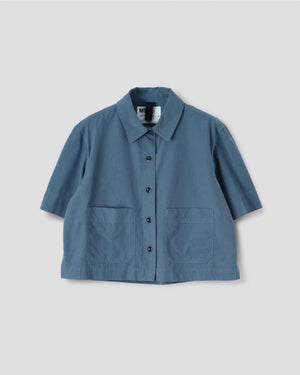 MHL CROPPED UNIFORM SHIRT / UNIFORM BLUE