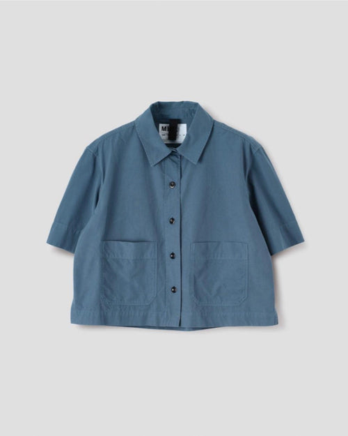MHL CROPPED UNIFORM SHIRT / UNIFORM BLUE