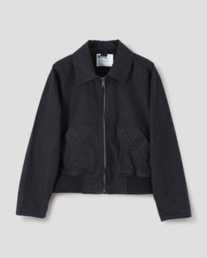 MHL ZIP UP BOMBER JACKET / INDIGO