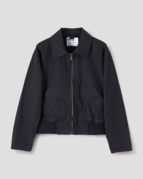MHL ZIP UP BOMBER JACKET / INDIGO
