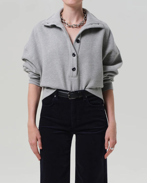 MIRELLE FUNNEL NECK / HEATHER GREY