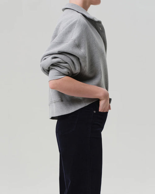 MIRELLE FUNNEL NECK / HEATHER GREY