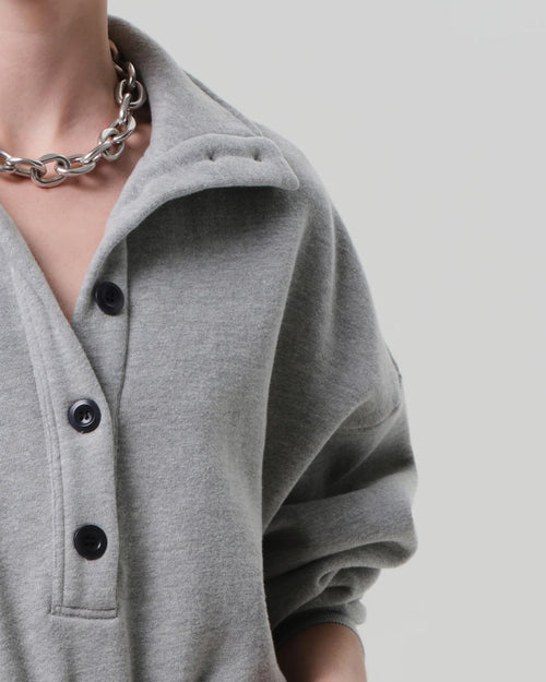 MIRELLE FUNNEL NECK / HEATHER GREY