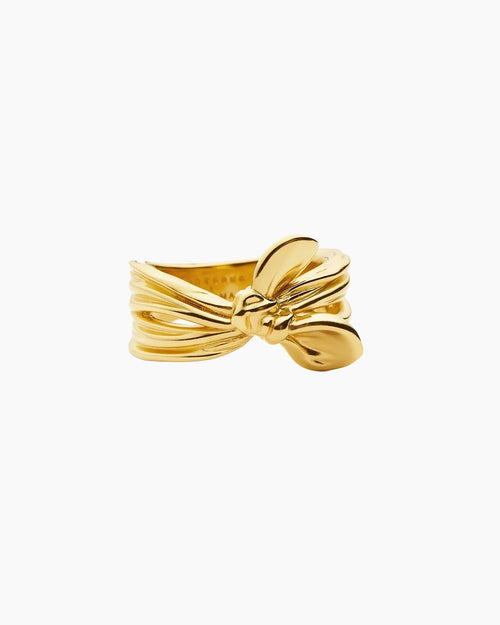 MARK GONG BOW STATEMENT RING / GOLD