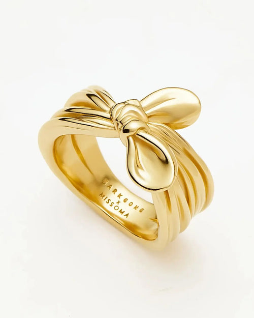 MARK GONG BOW STATEMENT RING / GOLD