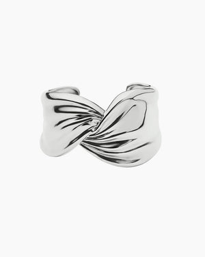 MARK GONG DRAPED STATEMENT CUFF / SILVER