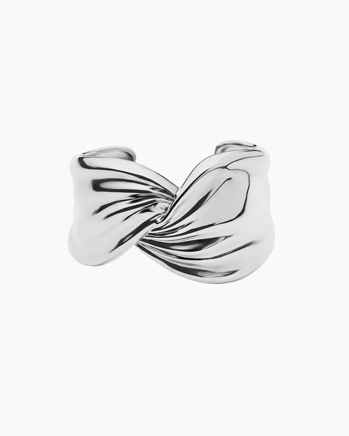 MARK GONG DRAPED STATEMENT CUFF / SILVER