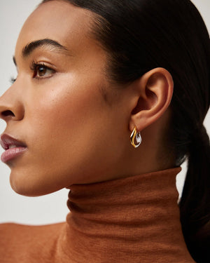 SAVI SIGNATURE SMALL HOOP EARRINGS / MIXED