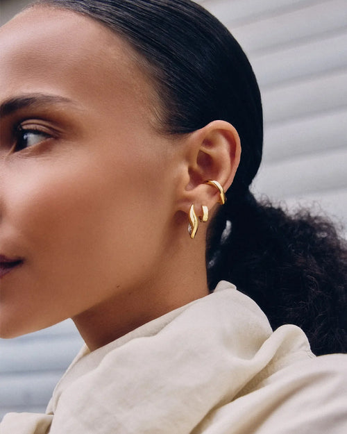 SAVI SIGNATURE SMALL HOOP EARRINGS / MIXED