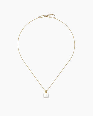 SQUARE PEARL BAYA PENDANT NECKLACE / GOLD