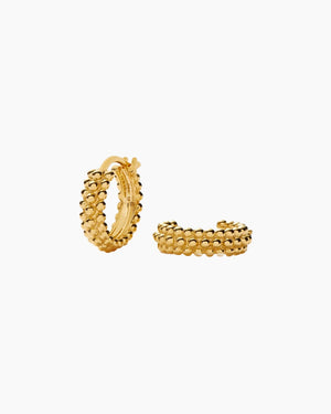 MINI BAYA HOOP EARRINGS / GOLD
