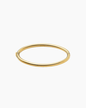 CLASSIC ROUND HINGED BANGLE / GOLD