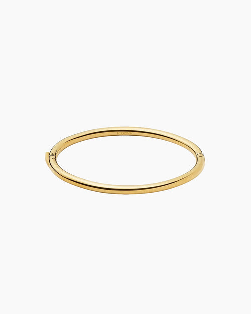 CLASSIC ROUND HINGED BANGLE / GOLD