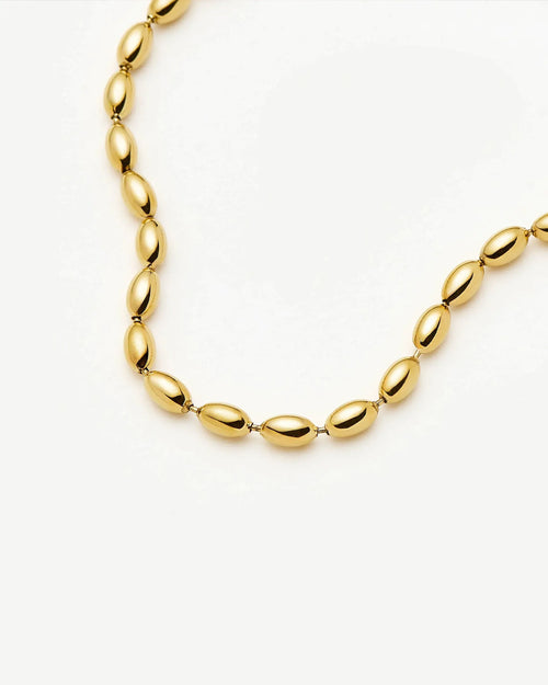MOLTEN OLIVE CHAIN BRACELET / GOLD