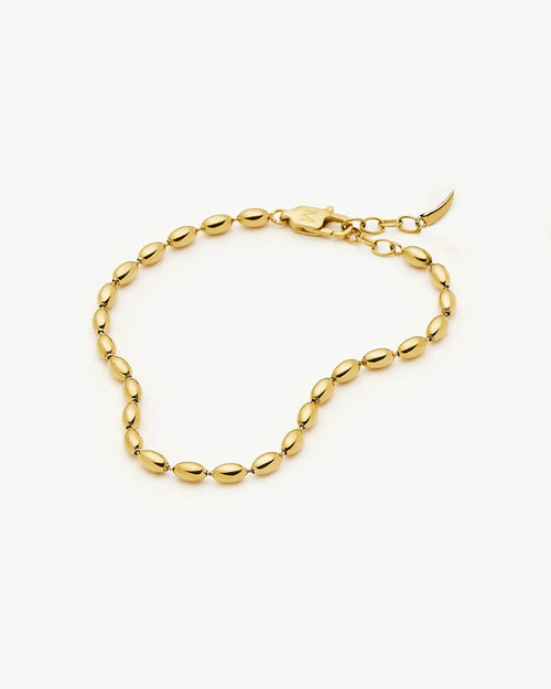 MOLTEN OLIVE CHAIN BRACELET / GOLD