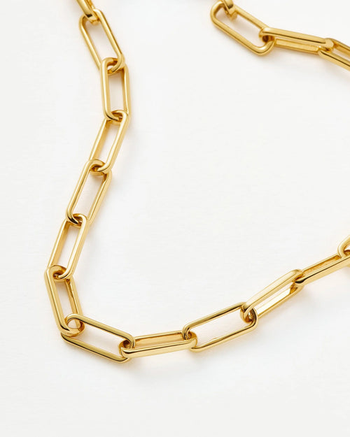 CLASSIC MINI PAPERCLIP CHAIN BRACELET / GOLD